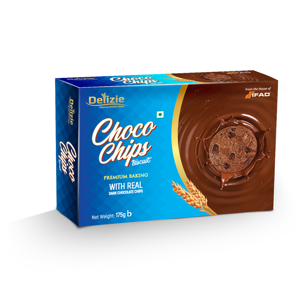 Delizie Choco Chips Biscuit (175gm) - IFAD Ecom | ifadeshop.com
